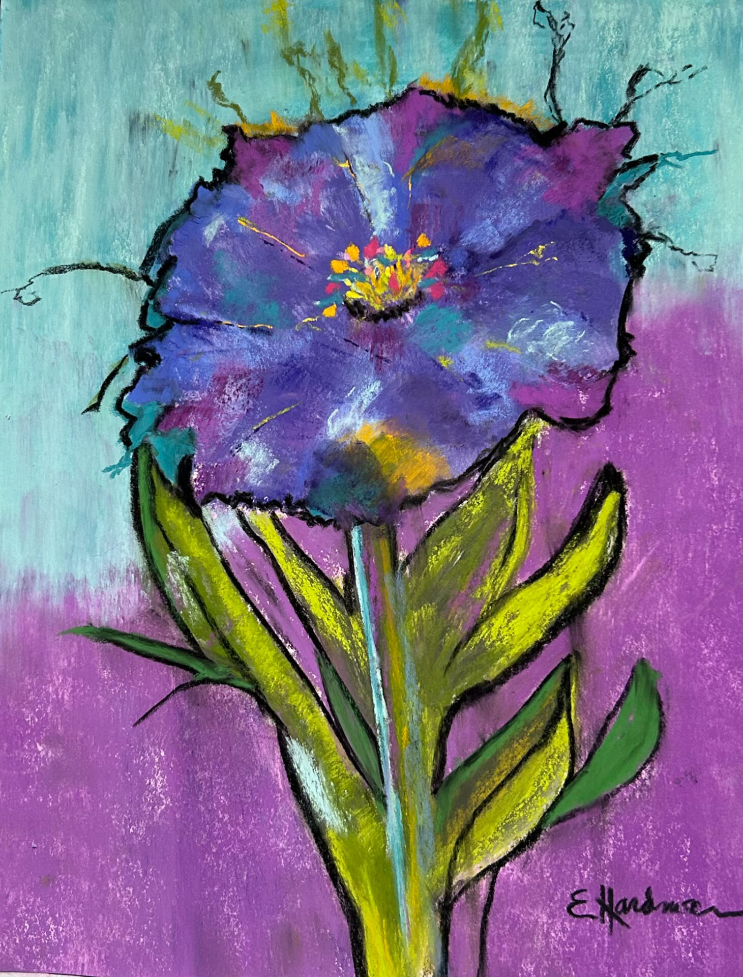 ©E. Hardman, Abstract Flower