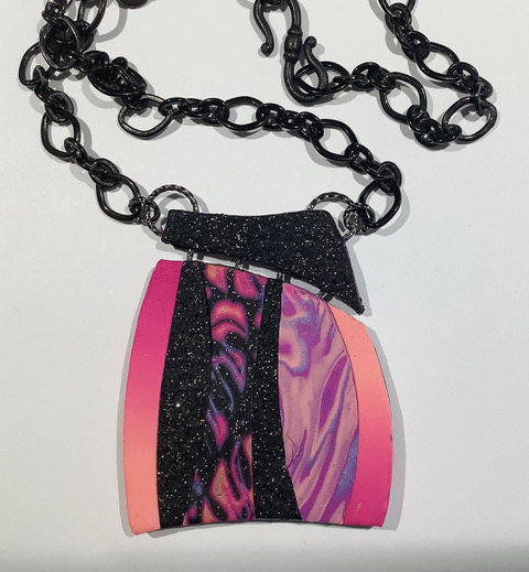 ©K.Foss, Collage Necklace